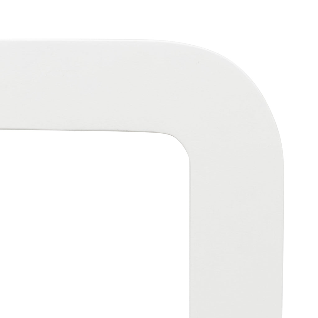 W&F Collection | Naples Horseshoe Side Table (Ivory Concrete)