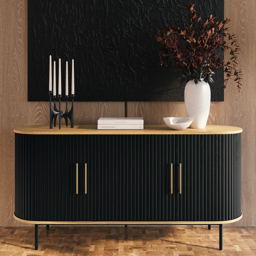 W&F Collection | Noir 65" Sideboard (Black)