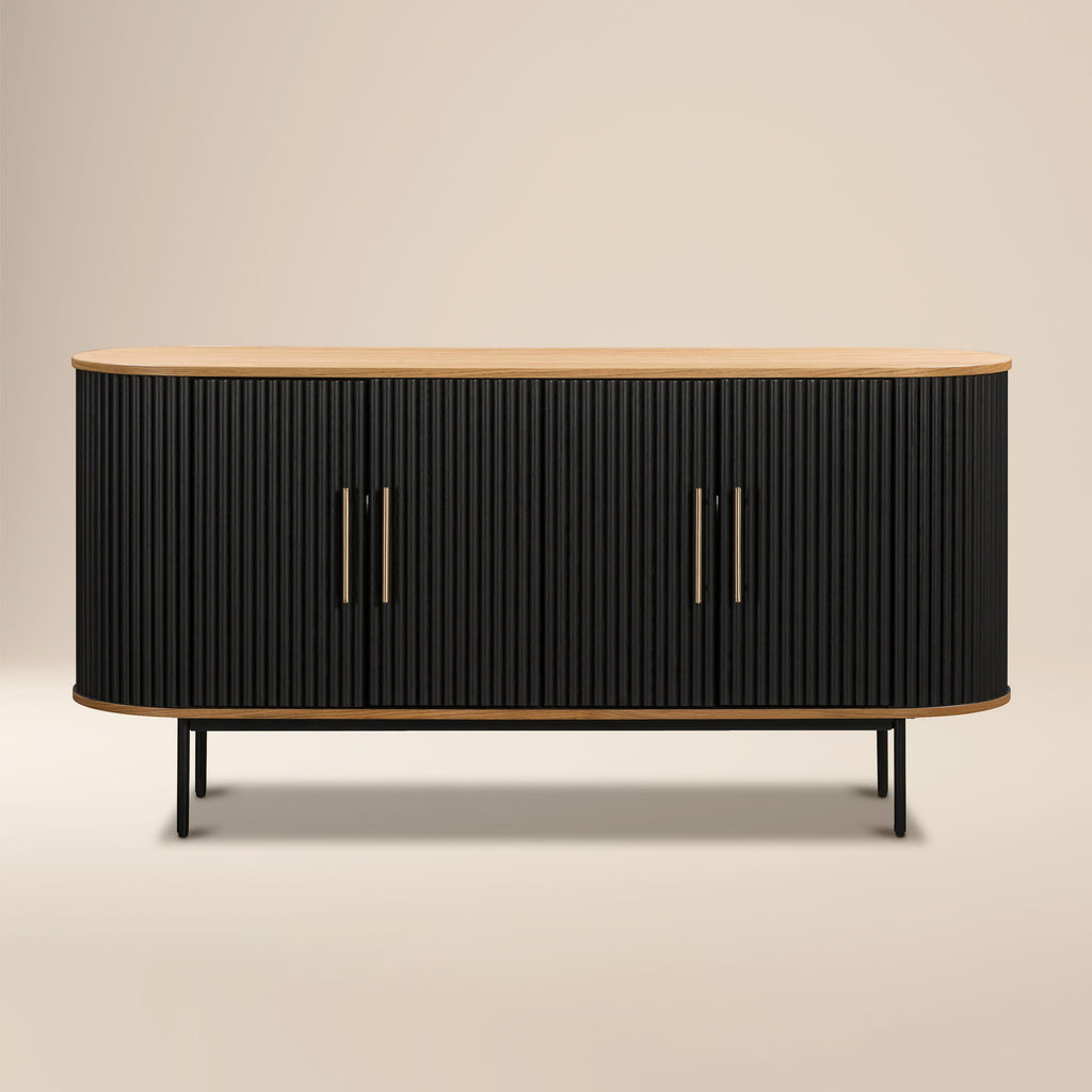 W&F Collection | Noir 65" Sideboard (Black)