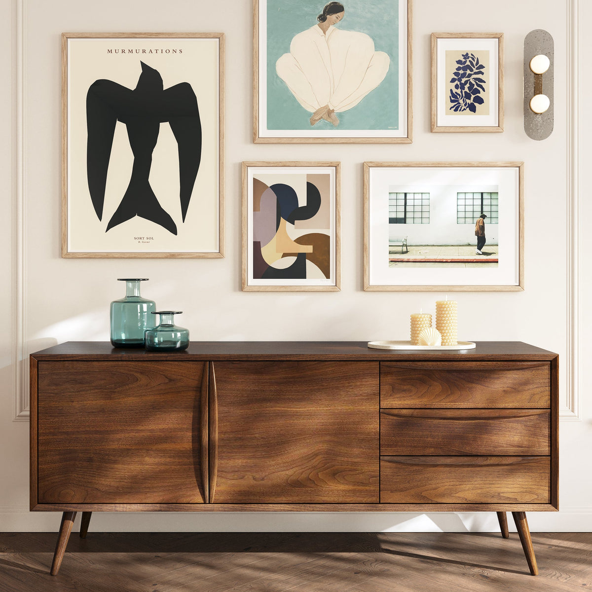 W&F Collection | Cura 71" Sideboard (Walnut)