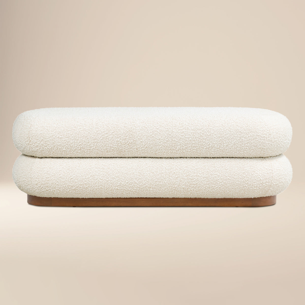 W&F Collection | Varde Bench (Froth White Boucle)