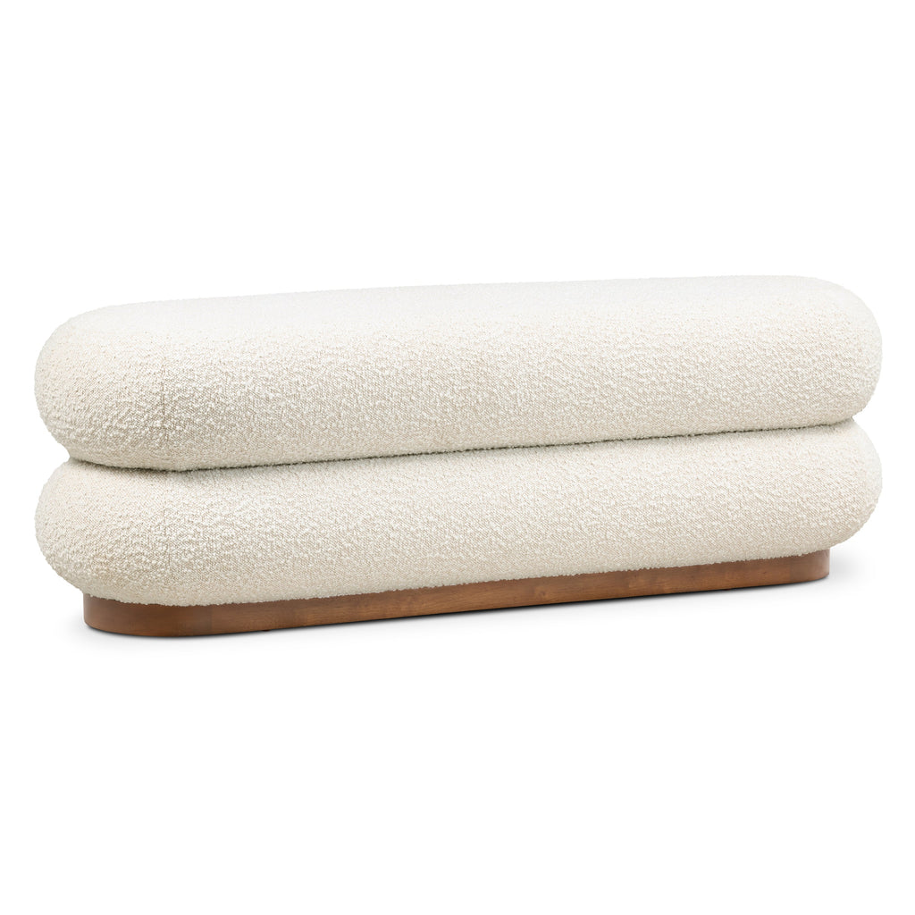 W&F Collection | Varde Bench (Froth White Boucle)