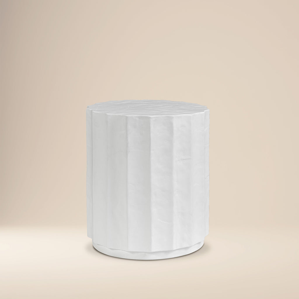 W&F Collection | Kavala Side Table (Ivory Concrete)