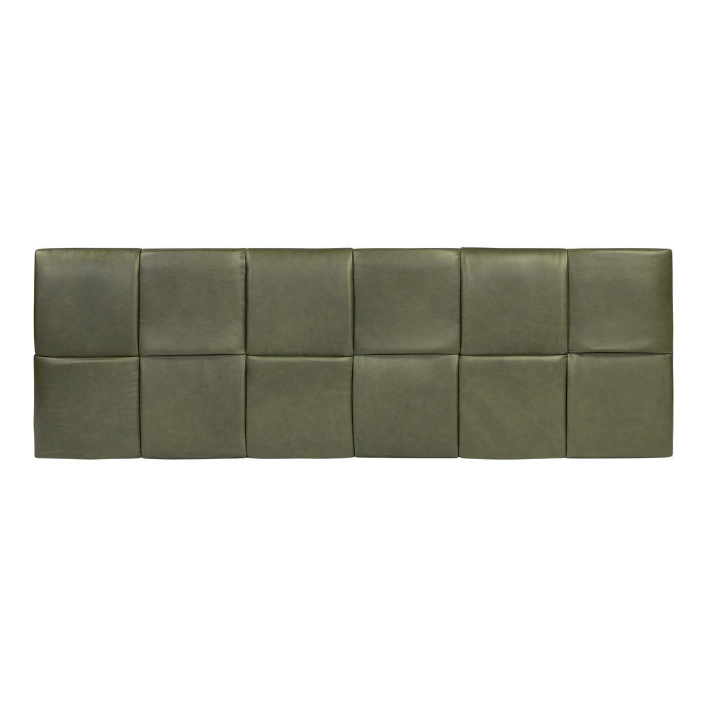 W&F Collection | Lapua 55" Leather Bench (Olivine Green)