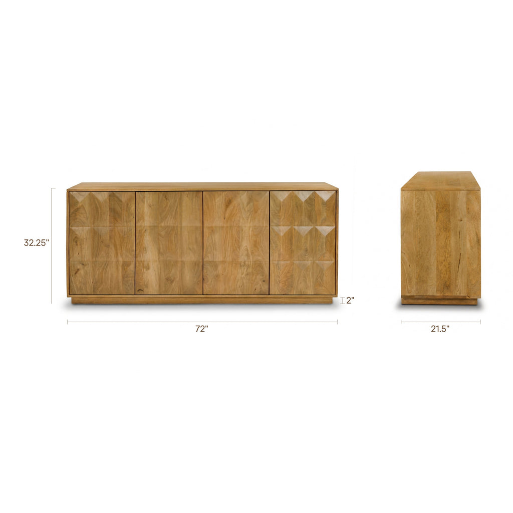 W&F Collection | Laso Sideboard (72") (Natural)