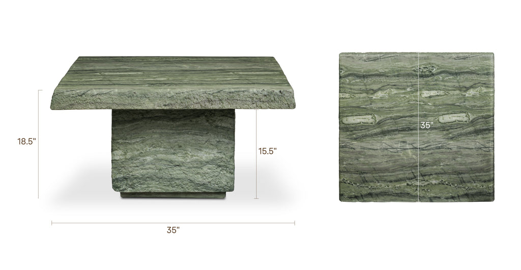 W&F Collection | Stilo 35" Coffee Table (Seaweed Green)