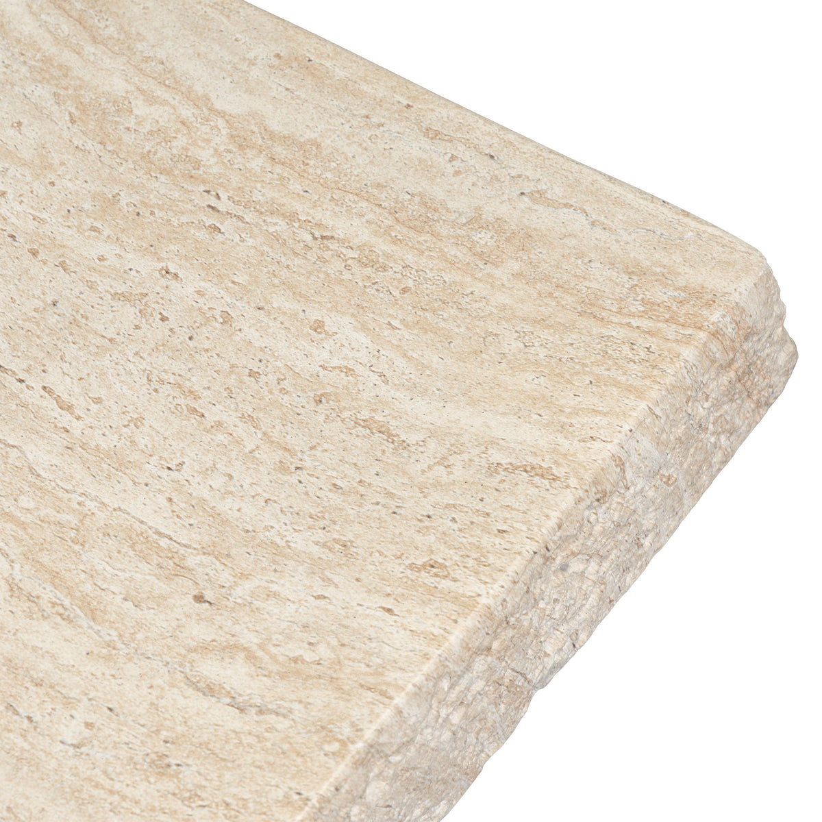 W&F Collection | Stilo 35" Coffee Table (Travertine)