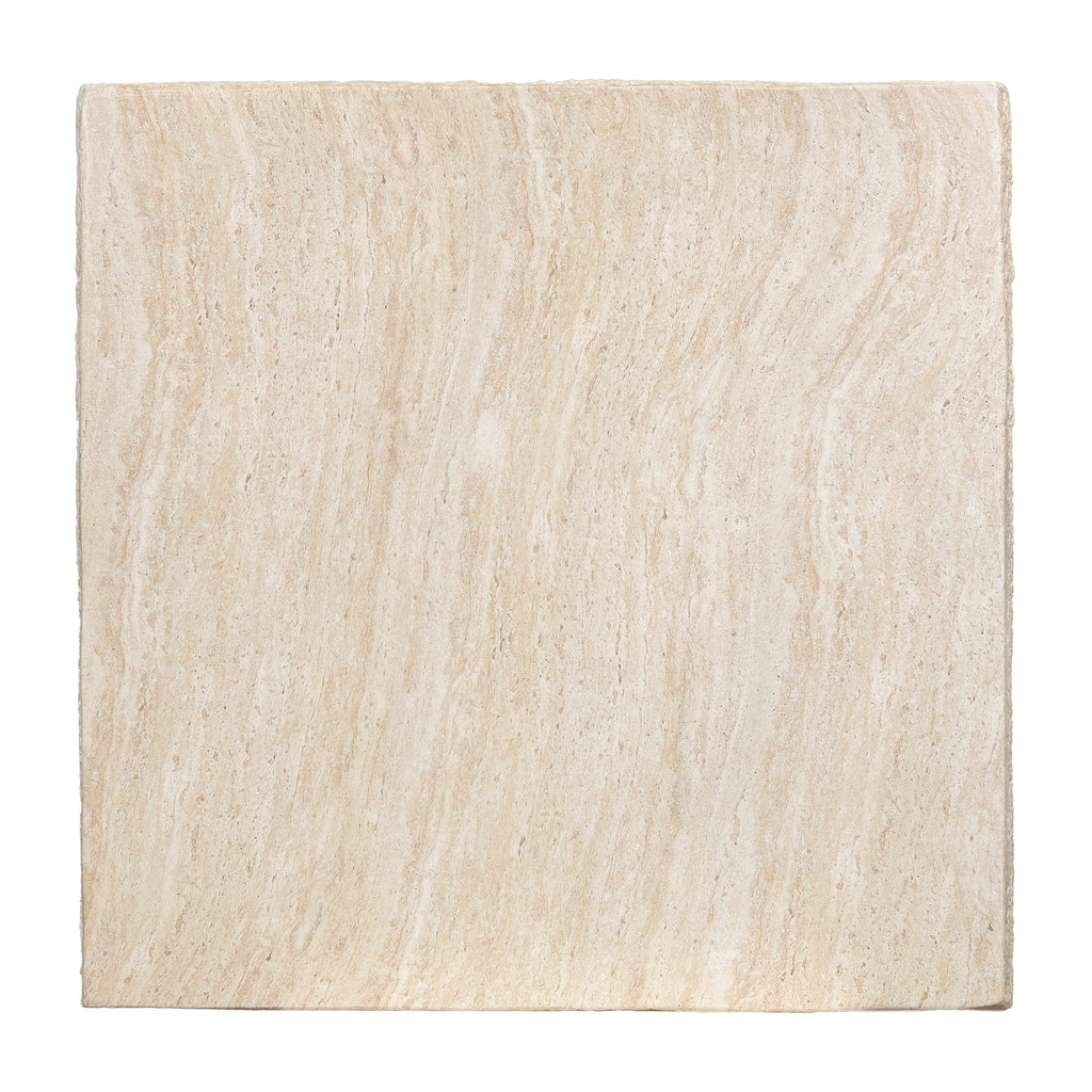 W&F Collection | Stilo 35" Coffee Table (Travertine)