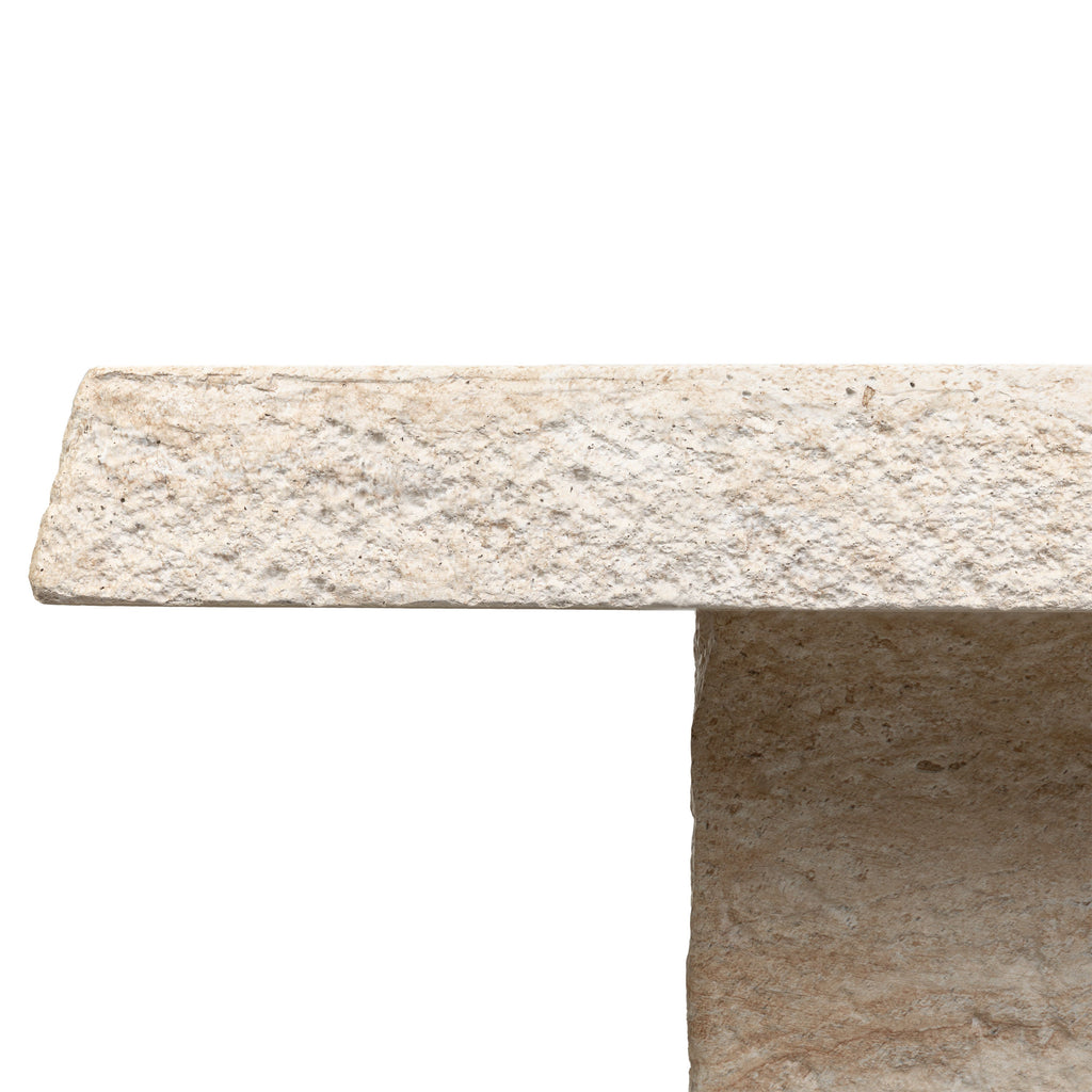 W&F Collection | Stilo 35" Coffee Table (Travertine)