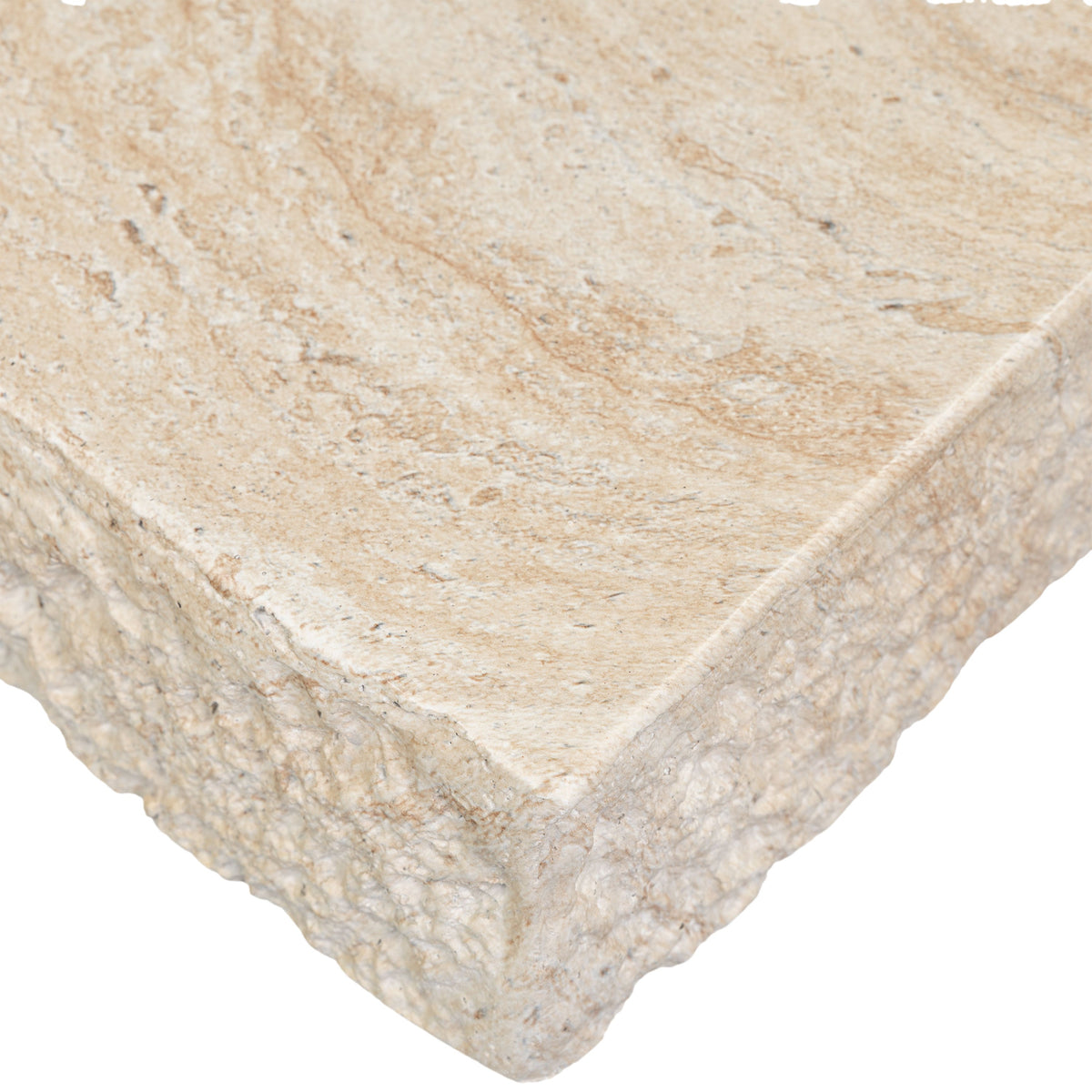 W&F Collection | Stilo 35" Coffee Table (Travertine)