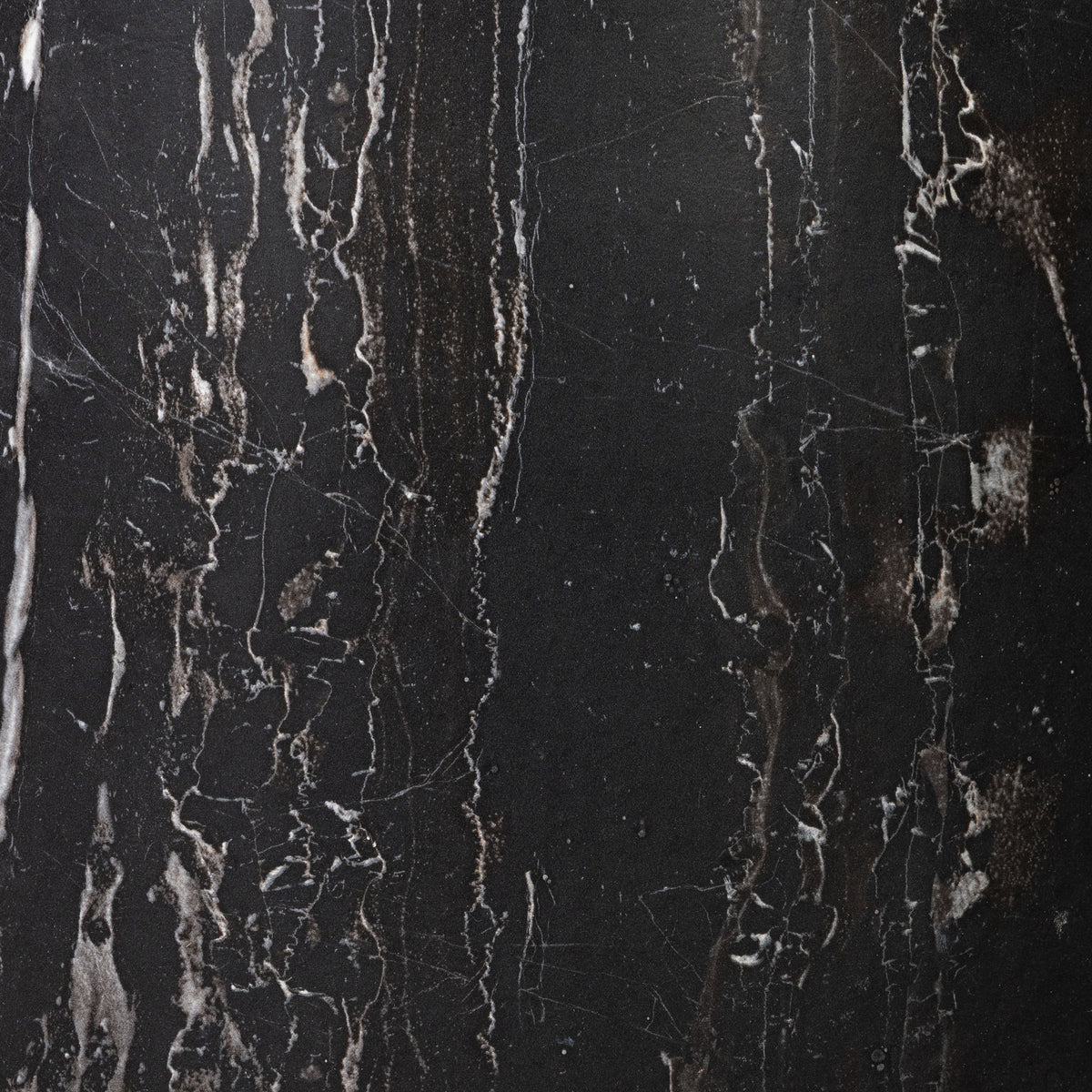 W&F Collection | Zyra 18" Side Table (Black Marble)