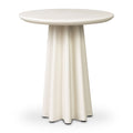 W&F Collection | Folda 18" Side Table (Almond White)