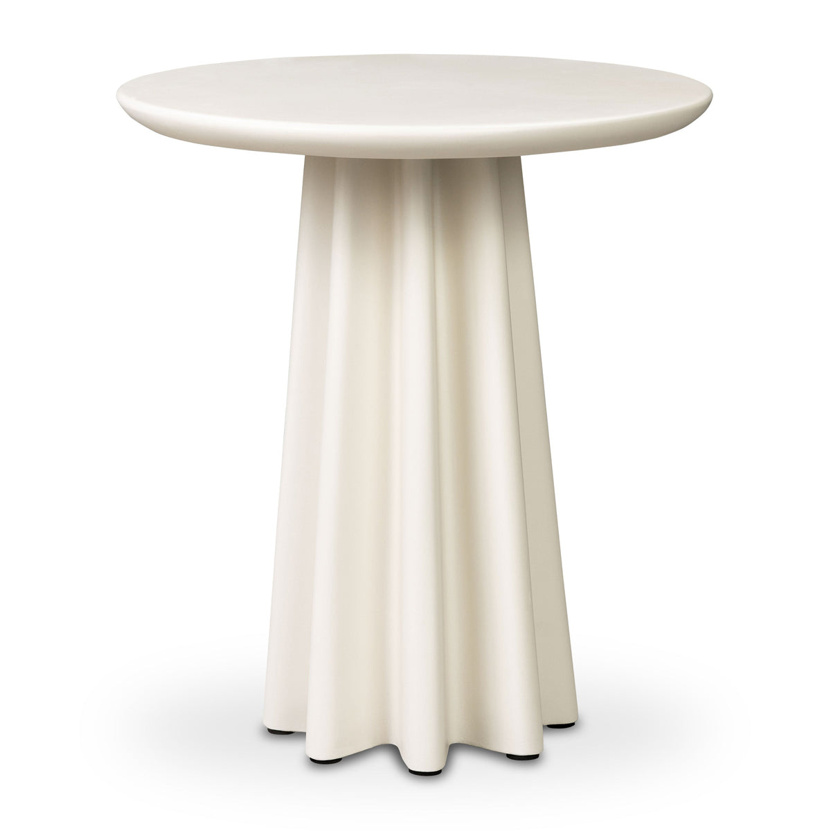 W&F Collection | Folda 18" Side Table (Almond White)
