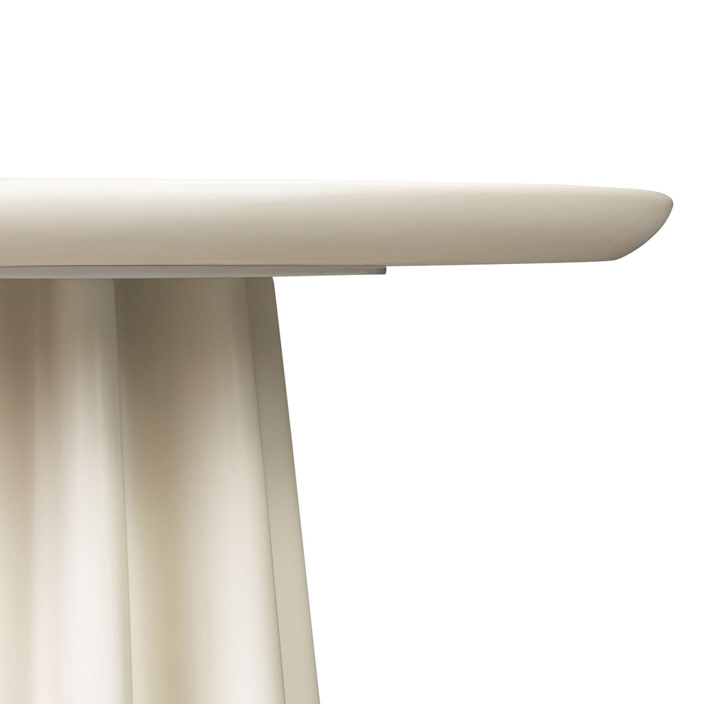 W&F Collection | Folda 18" Side Table (Almond White)