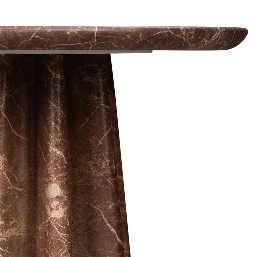 W&F Collection | Folda 18" Side Table (Bordeaux Red)