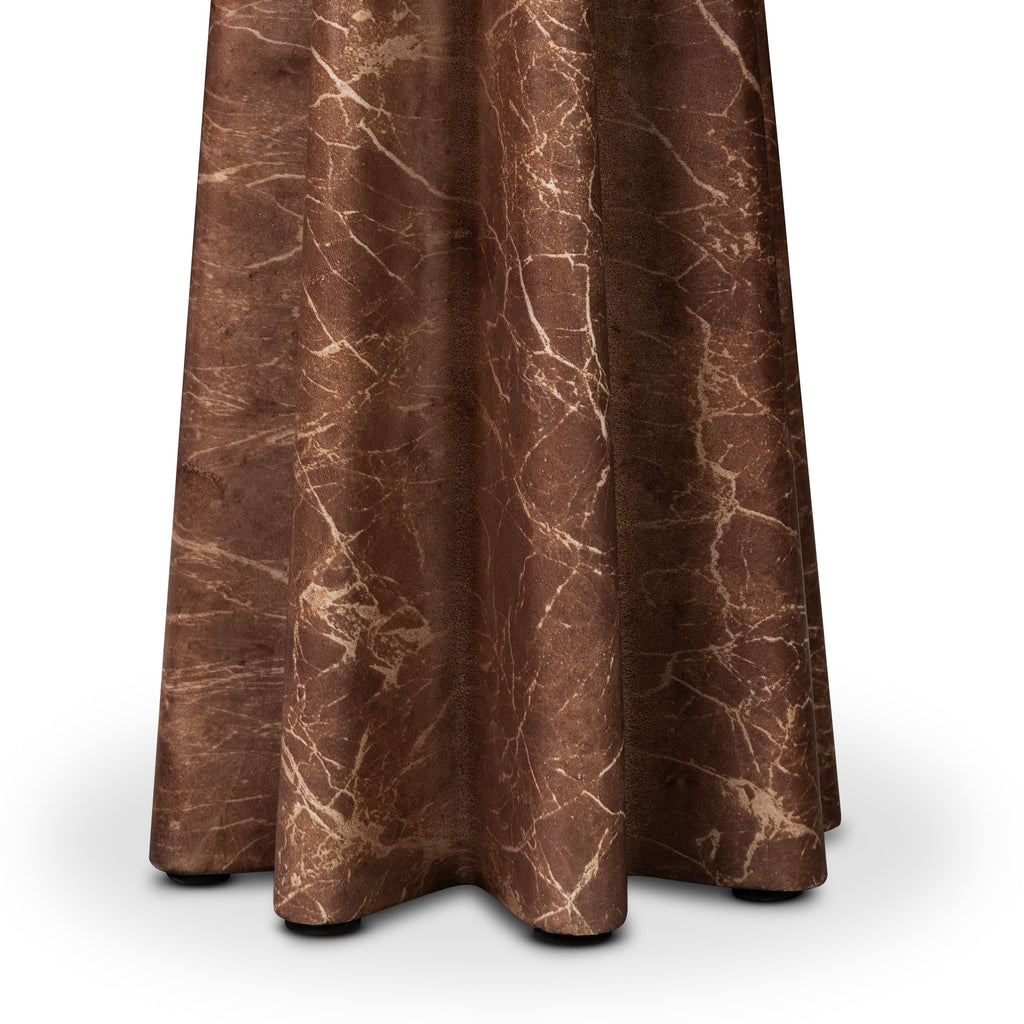 W&F Collection | Folda 18" Side Table (Bordeaux Red)