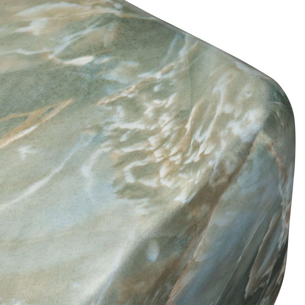 W&F Collection | Quadra 22.25" Side Table (Jade Green)