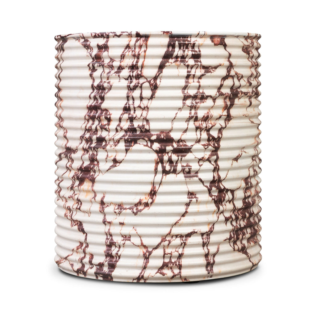 W&F Collection | Riba 16" Side Table (Arabesco White)