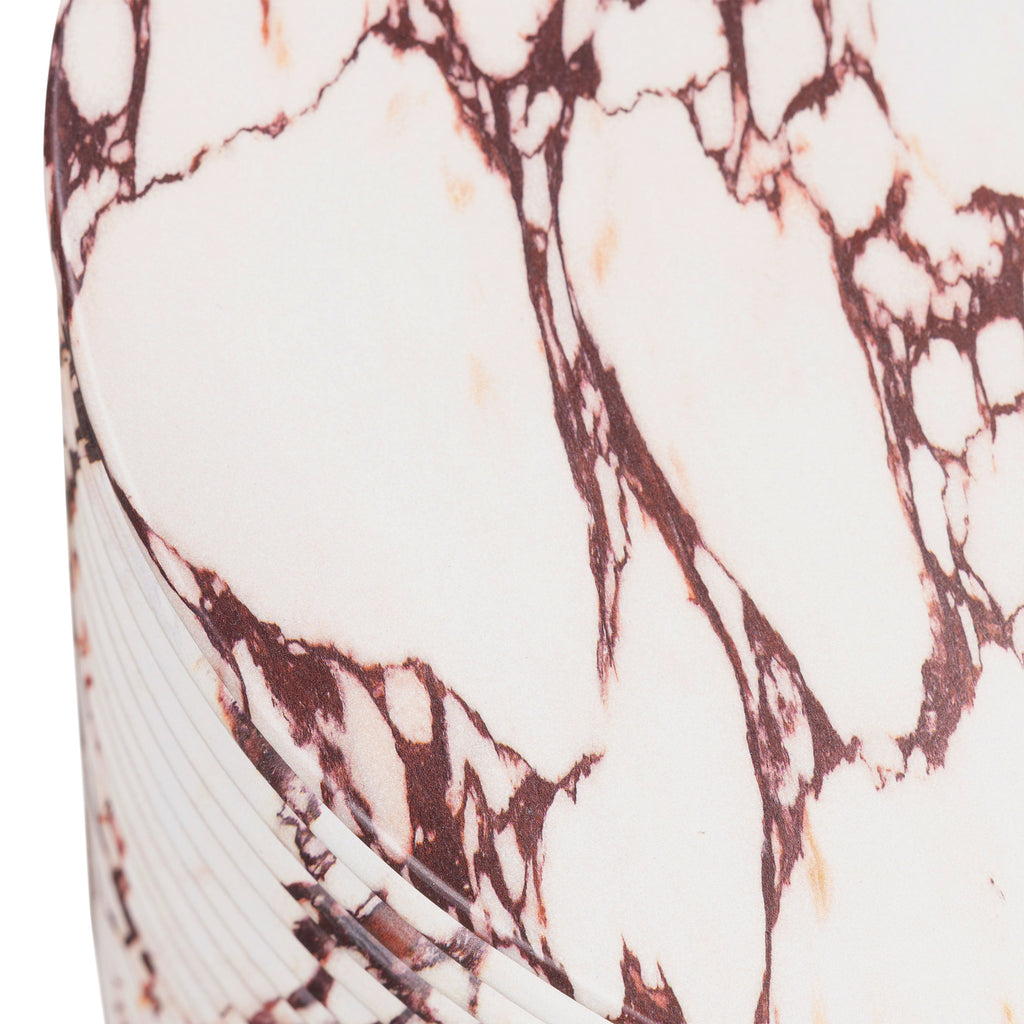 W&F Collection | Riba 16" Side Table (Arabesco White)