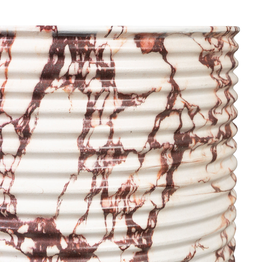 W&F Collection | Riba 16" Side Table (Arabesco White)