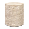 W&F Collection | Rokka 16" Side Table (Travertine)