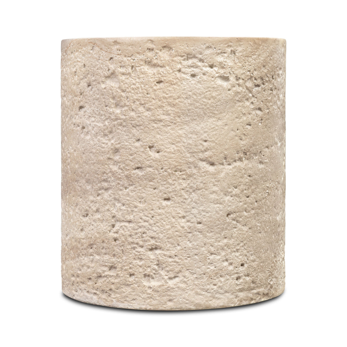 W&F Collection | Rokka 16" Side Table (Travertine)