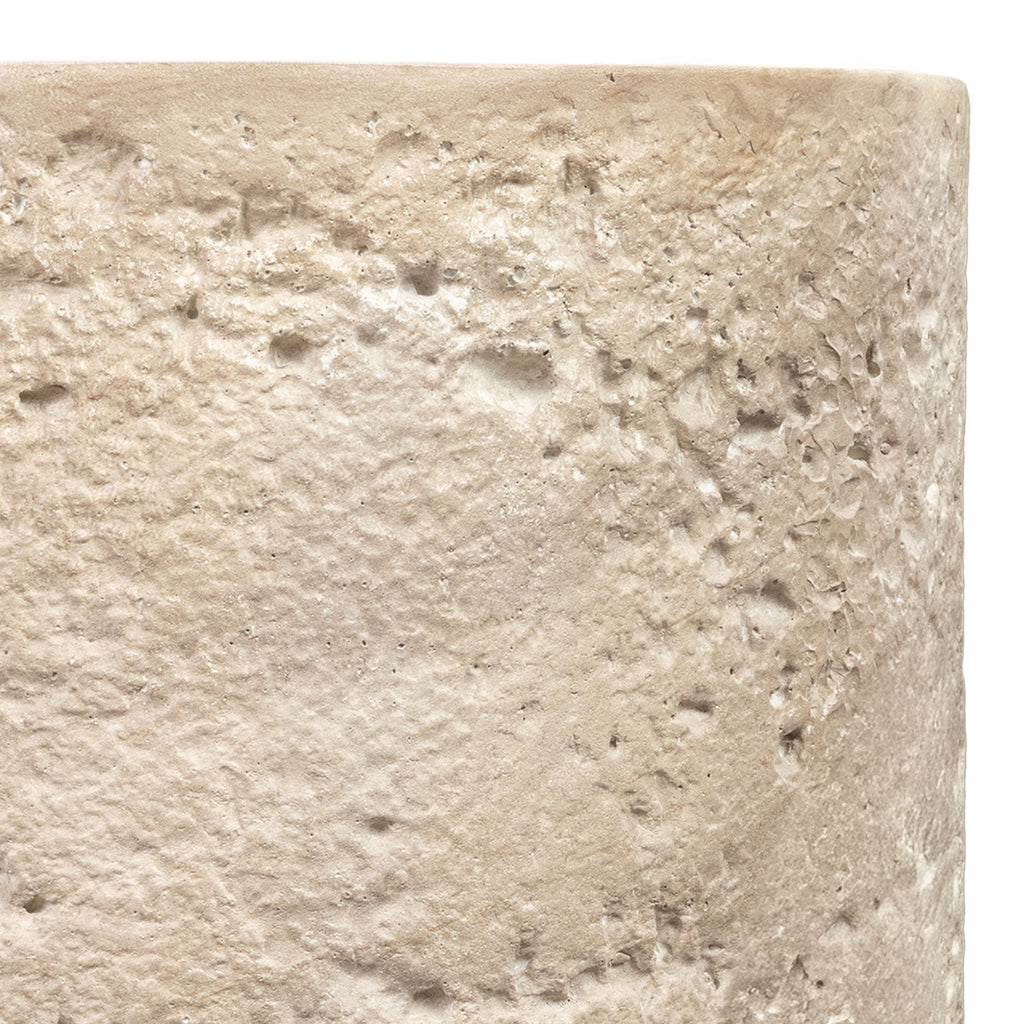 W&F Collection | Rokka 16" Side Table (Travertine)