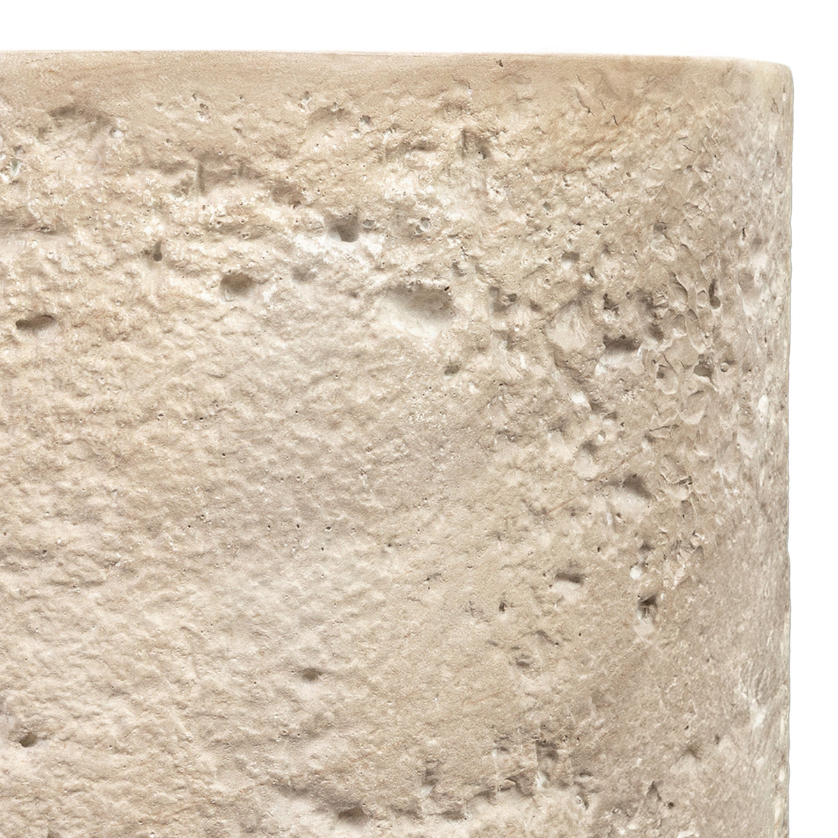W&F Collection | Rokka 16" Side Table (Travertine)