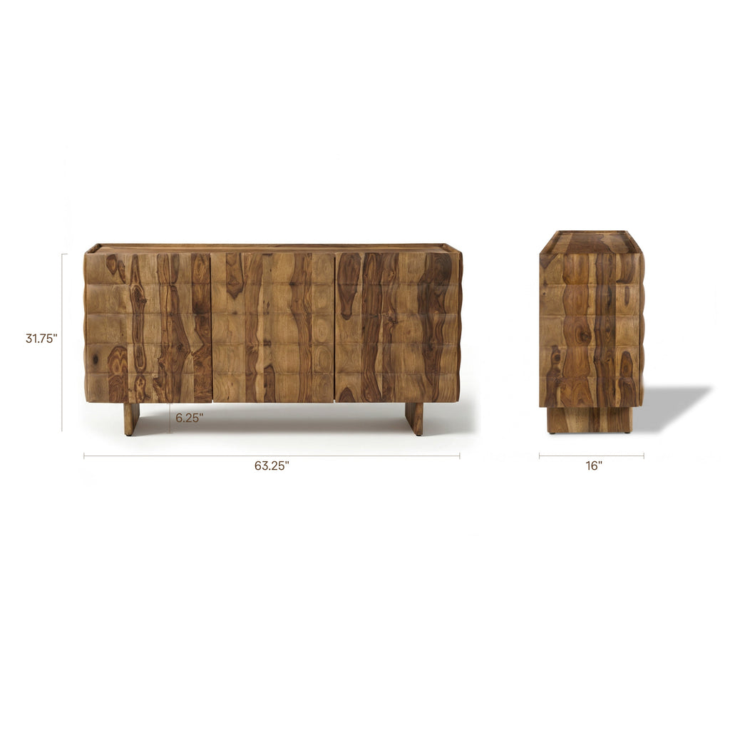 W&F Collection | Kaldo 64" Sideboard (Burnished Brown)