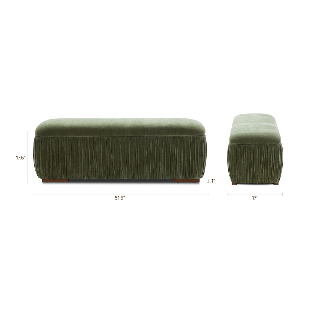 W&F Collection | Ceres Bench (51.5") (Sagano Green)