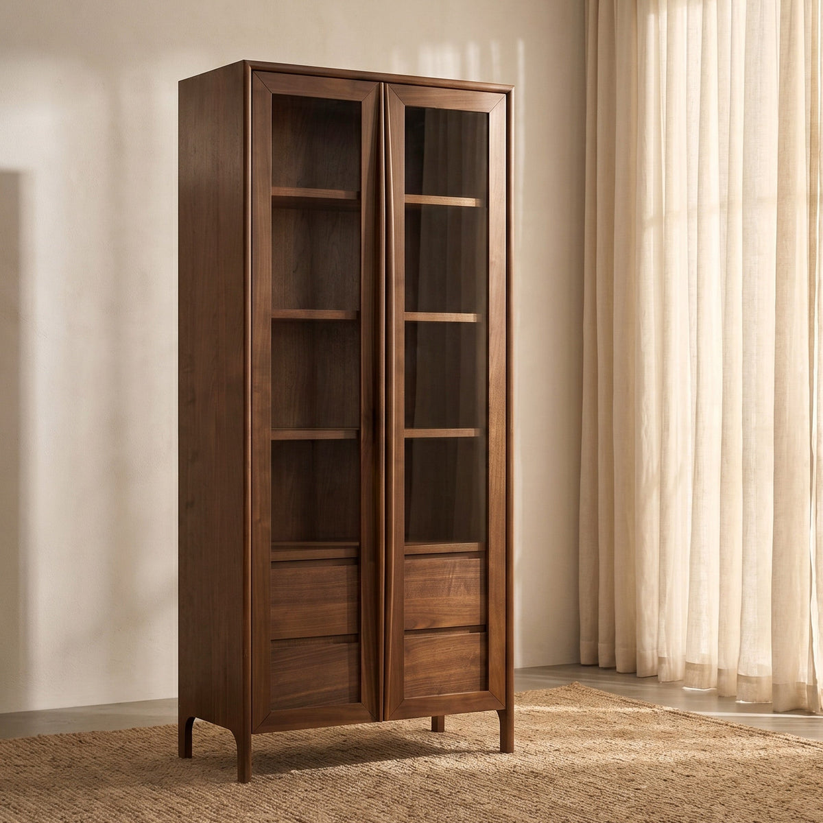 W&F Collection | Cura 35.5" Cabinet (Walnut)