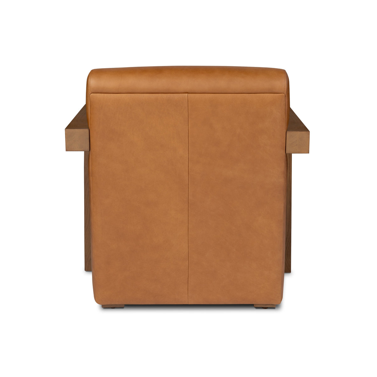 W&F Collection | Giza Leather Lounge Chair 2.0 (Cognac Tan, Set of 2)