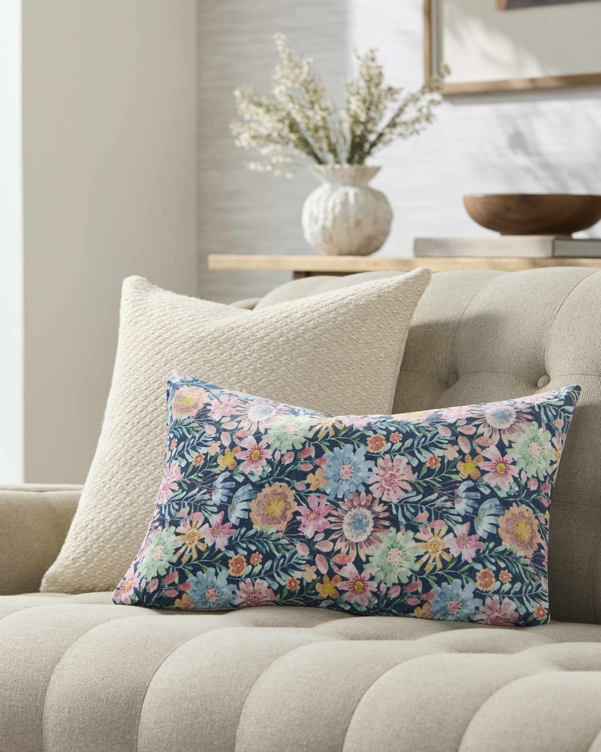 W&F Collection | Amithi Light Blue Throw Pillow