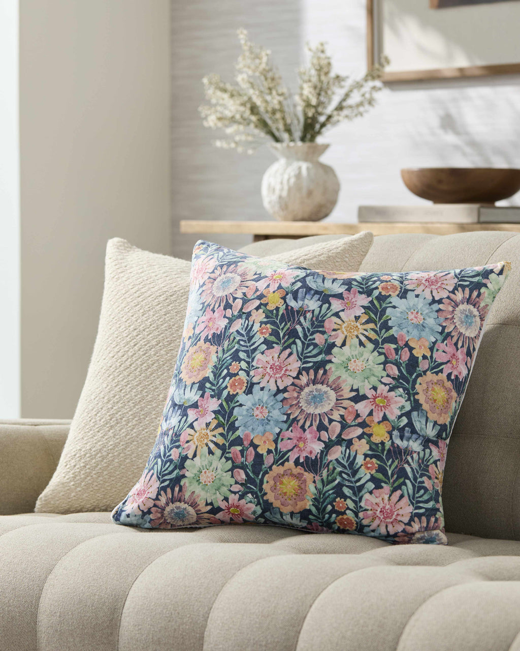 W&F Collection | Amithi Light Blue Throw Pillow