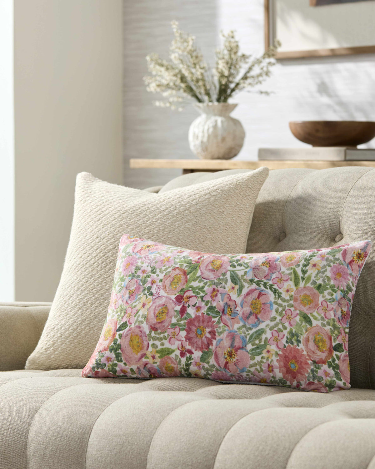 W&F Collection | Amithi Light Green Throw Pillow