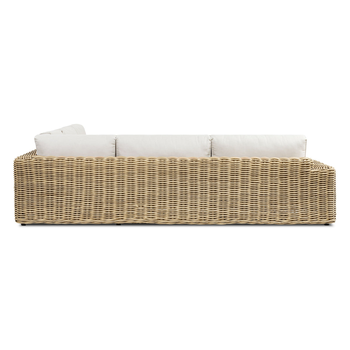 W&F Collection | Puglia 115" Corner Sectional Set with Coffee Table (Sand)