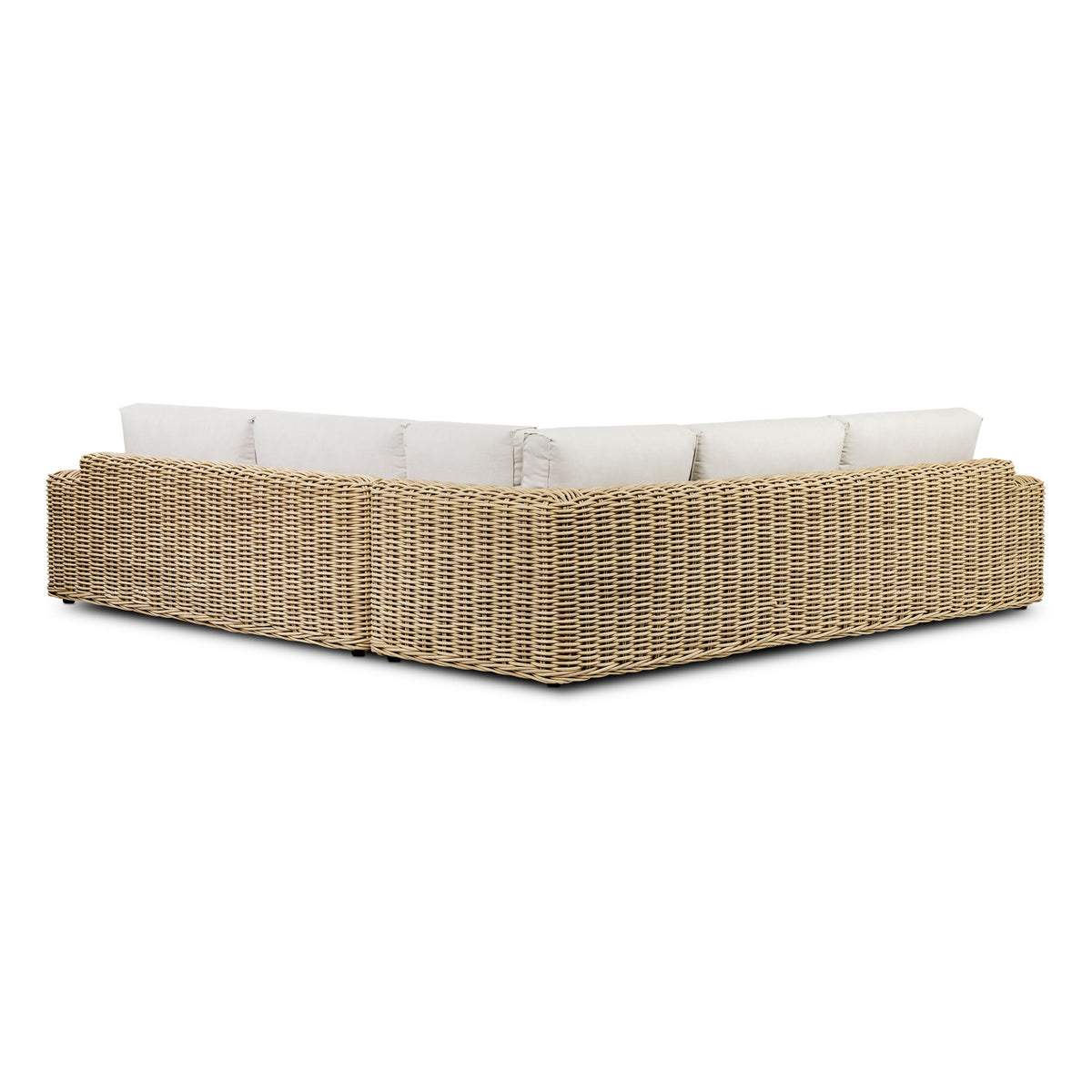 W&F Collection | Puglia 115" Corner Sectional Set with Coffee Table (Sand)