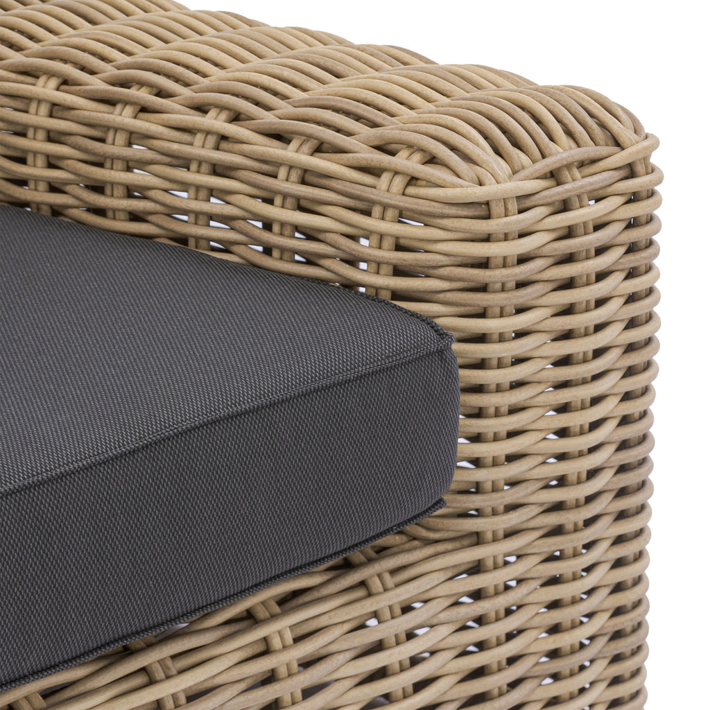 W&F Collection | Puglia 3 Seat Sofa (Dark Grey)