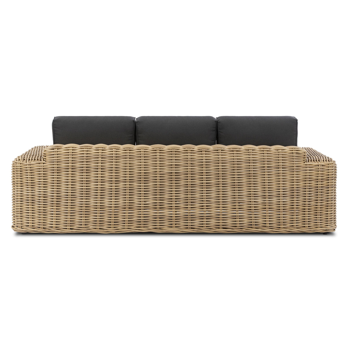 W&F Collection | Puglia 3 Seat Sofa (Dark Grey)