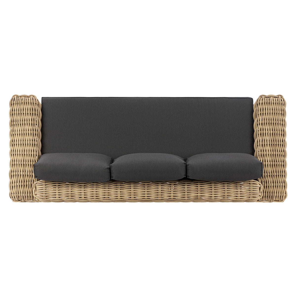 W&F Collection | Puglia 3 Seat Sofa (Dark Grey)