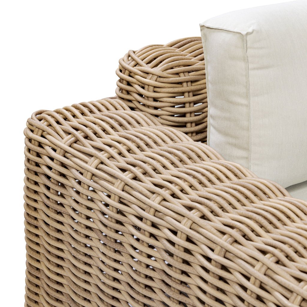 W&F Collection | Puglia Corner Sectional Set with Coffee Table (Sand)