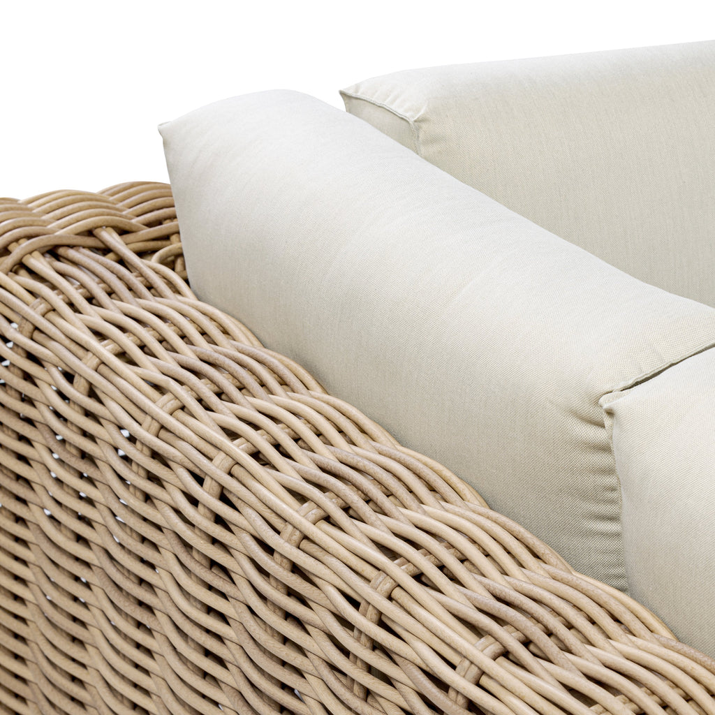 W&F Collection | Puglia Corner Sectional Set with Coffee Table (Sand)