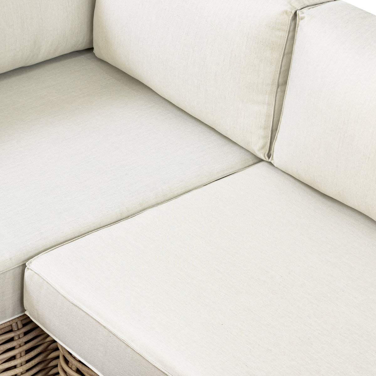 W&F Collection | Puglia Corner Sectional Set with Coffee Table (Sand)