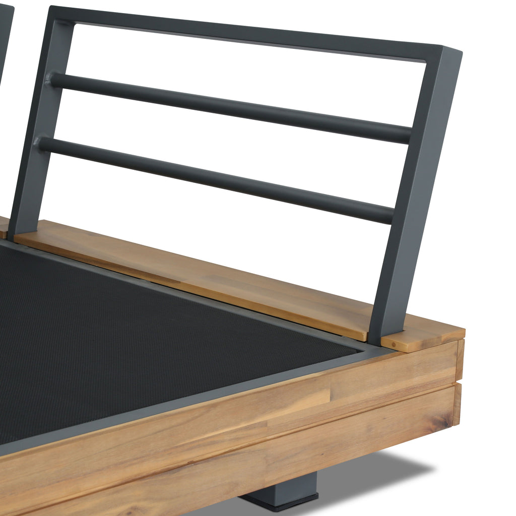 W&F Collection | Celenza Modular Full-Corner Sectional Set with Coffee Table (Dark Grey)