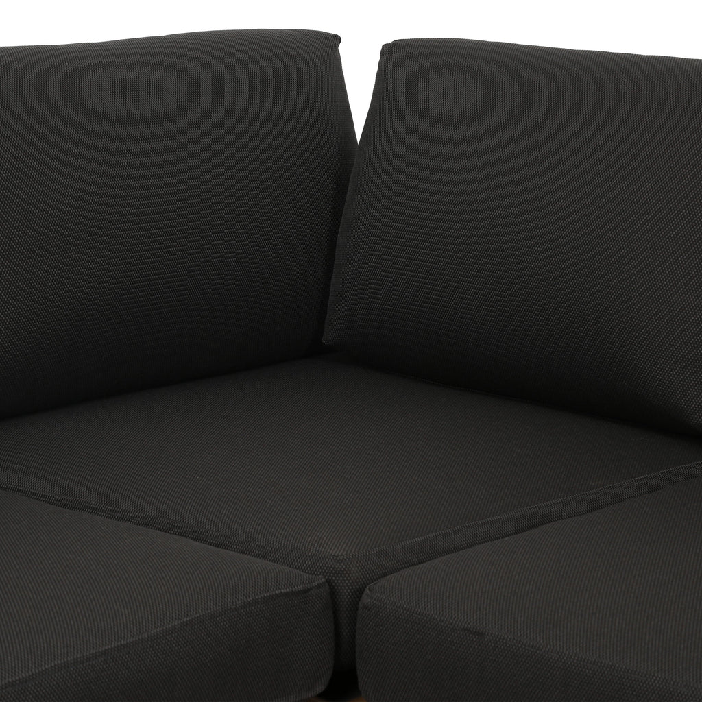 W&F Collection | Celenza Modular Full-Corner Sectional Set with Coffee Table (Dark Grey)