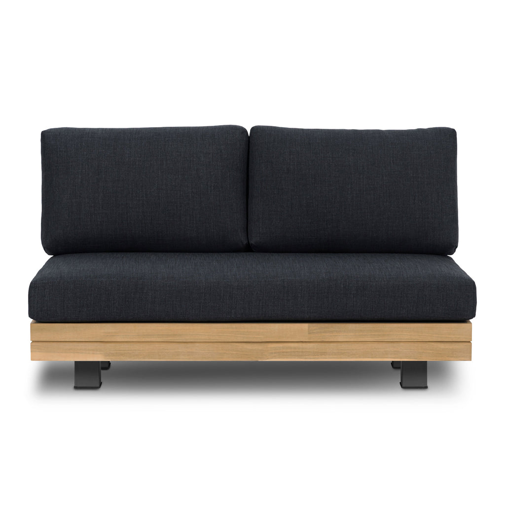 W&F Collection | Celenza Outdoor Loveseat (50") (Heathered Grey)