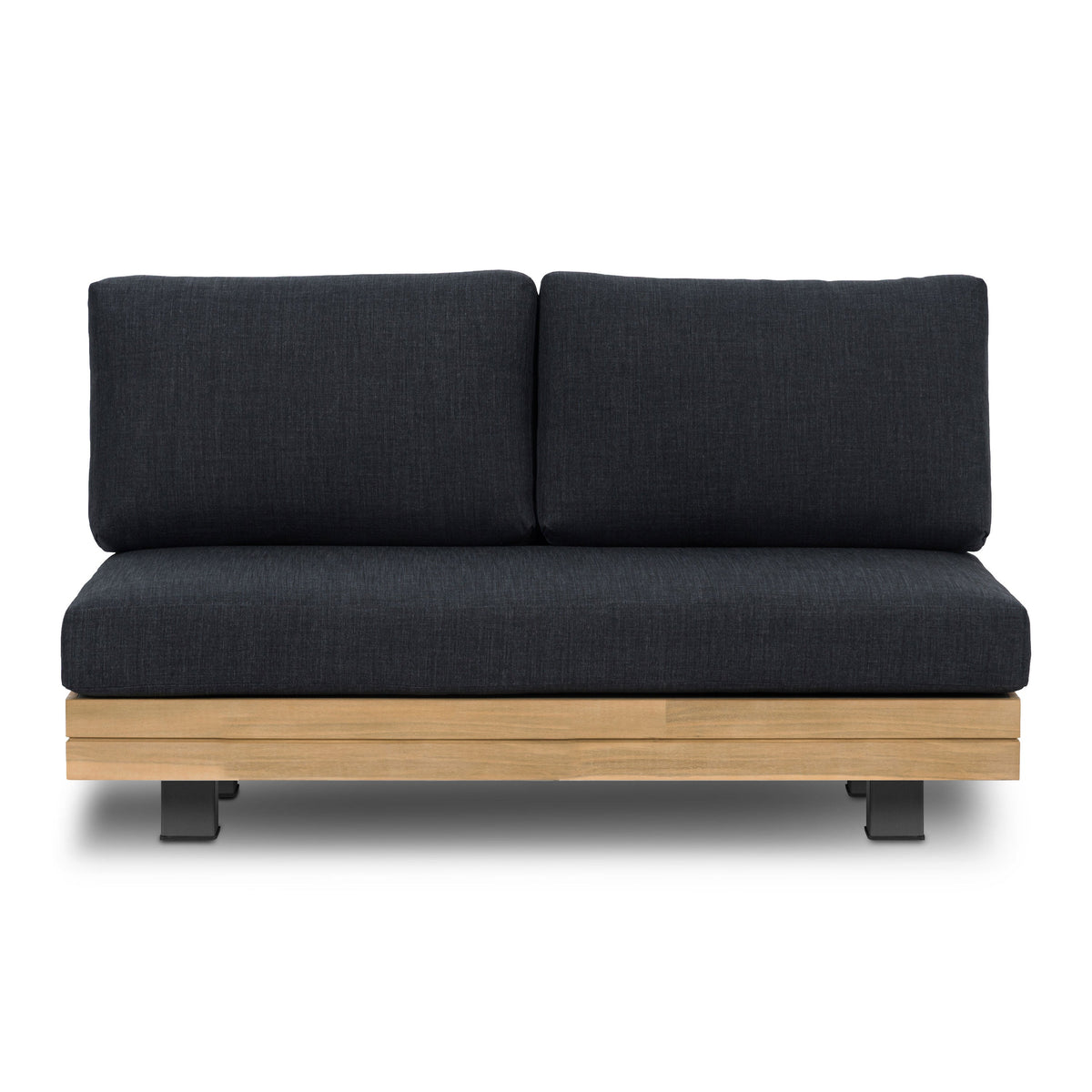 W&F Collection | Celenza Outdoor Loveseat (50") (Heathered Grey)