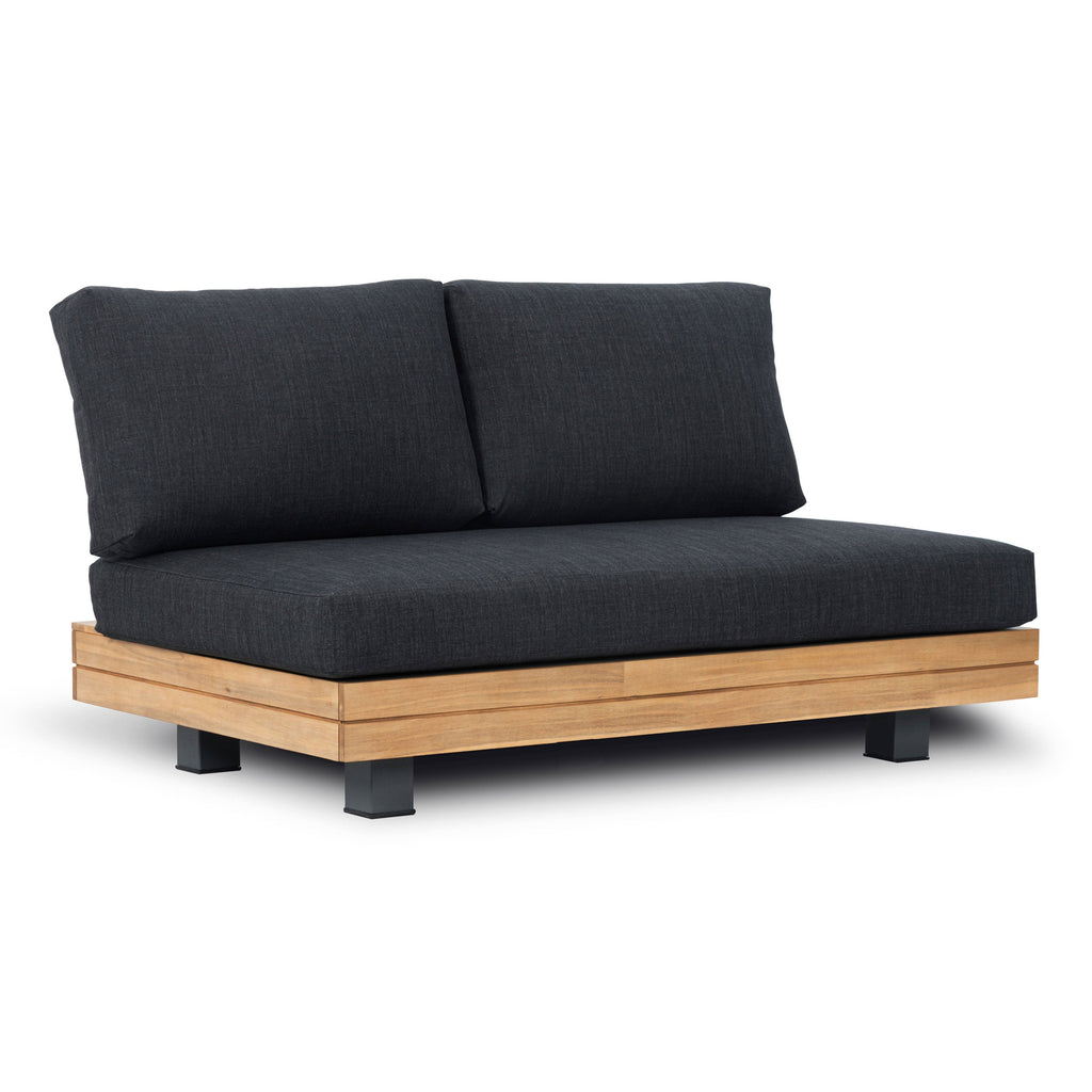 W&F Collection | Celenza Outdoor Loveseat (50") (Heathered Grey)