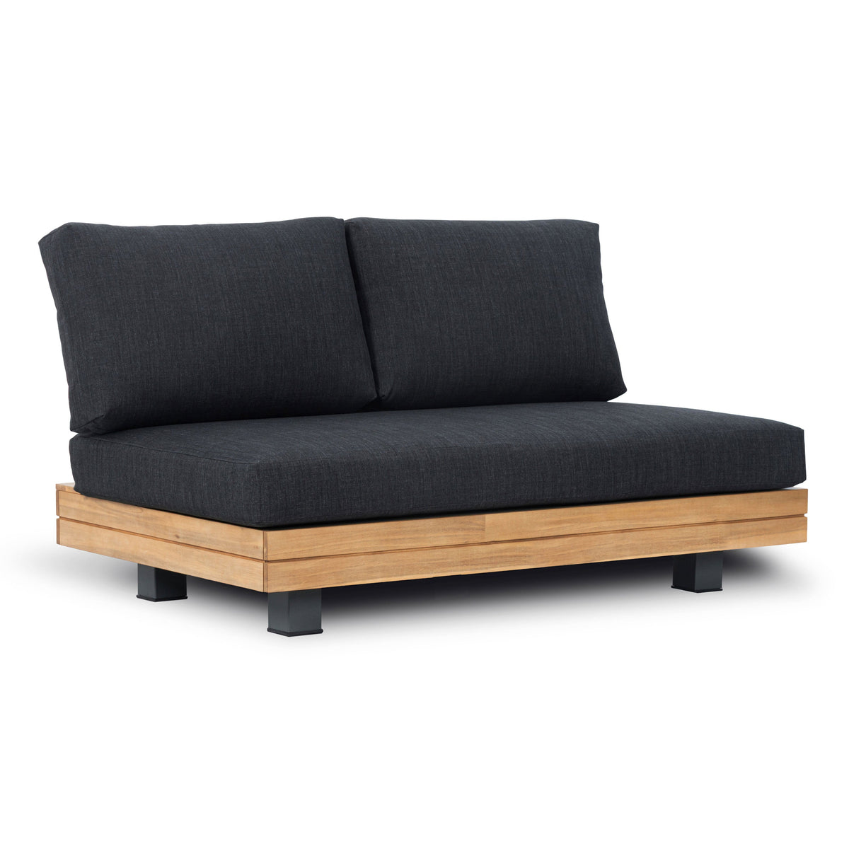 W&F Collection | Celenza Outdoor Loveseat (50") (Heathered Grey)