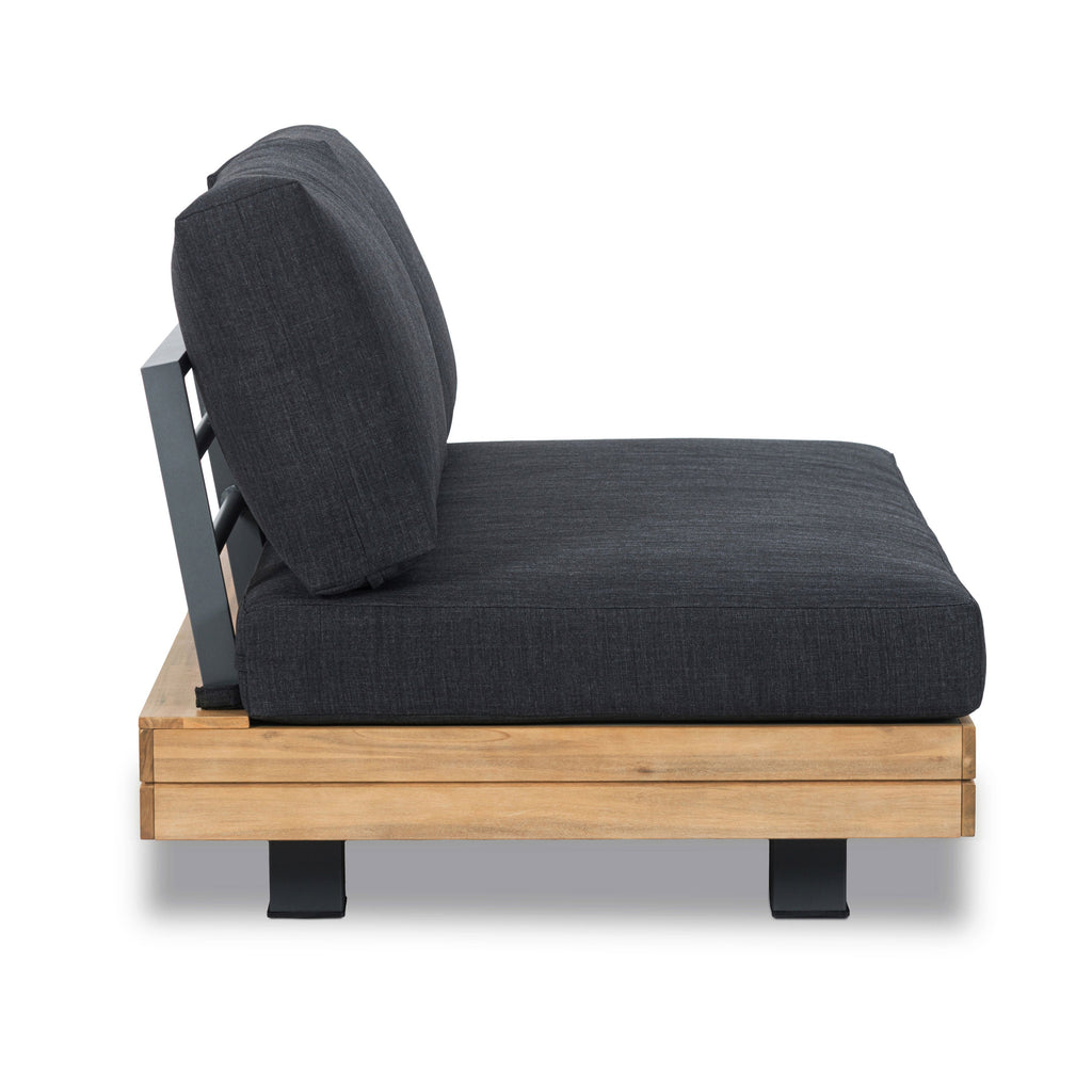 W&F Collection | Celenza Outdoor Loveseat (50") (Heathered Grey)